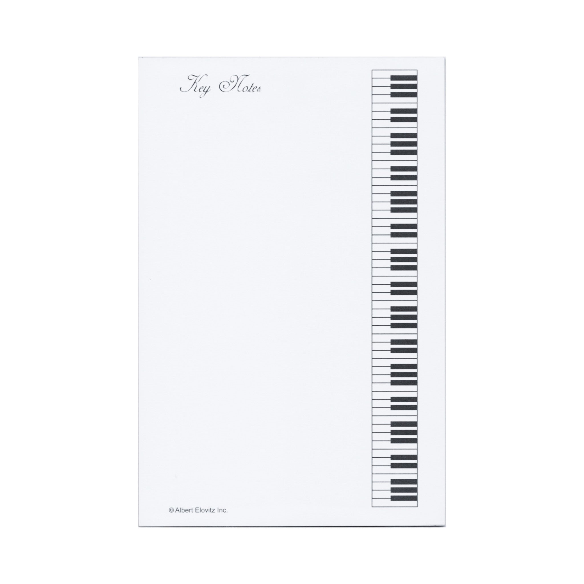 Notepad Key Poster Key Notes Notepad – The Symphony Store