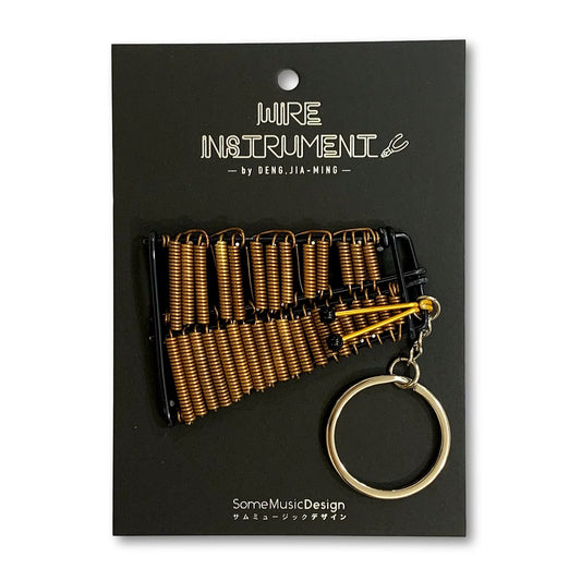 Marimba Wire Art Keychain