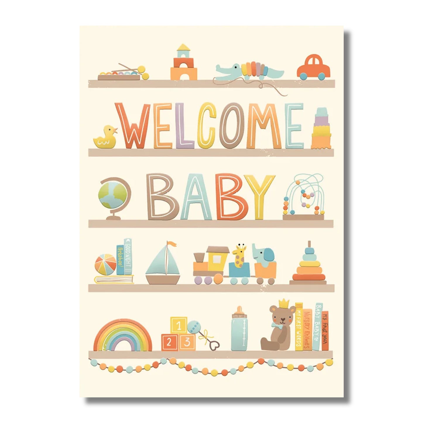 Baby Card — Shelves of Toys