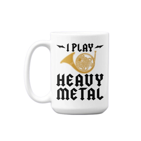 I Play Heavy Metal Mug, Horn