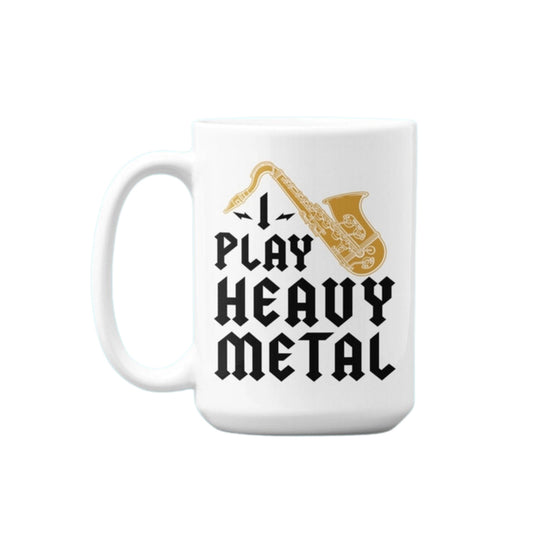 I Play Heavy Metal Mug, Saxophone