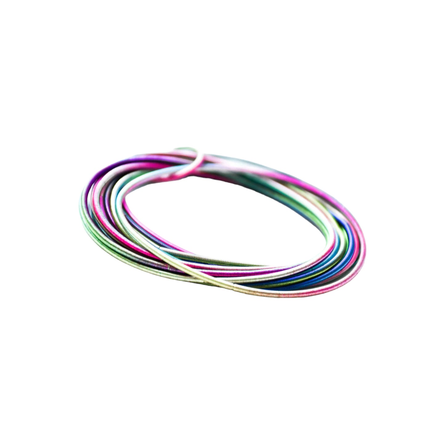 Piano Wire Bangles, Multicolor