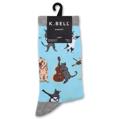Cats Playing Instruments Women's Socks