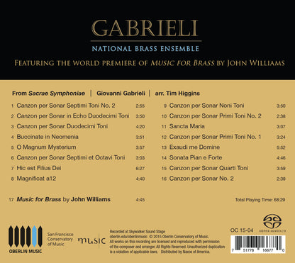 Gabrieli, National Brass Ensemble (SACD)