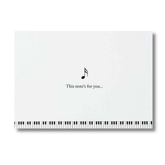 Piano Keys Boxed Notes