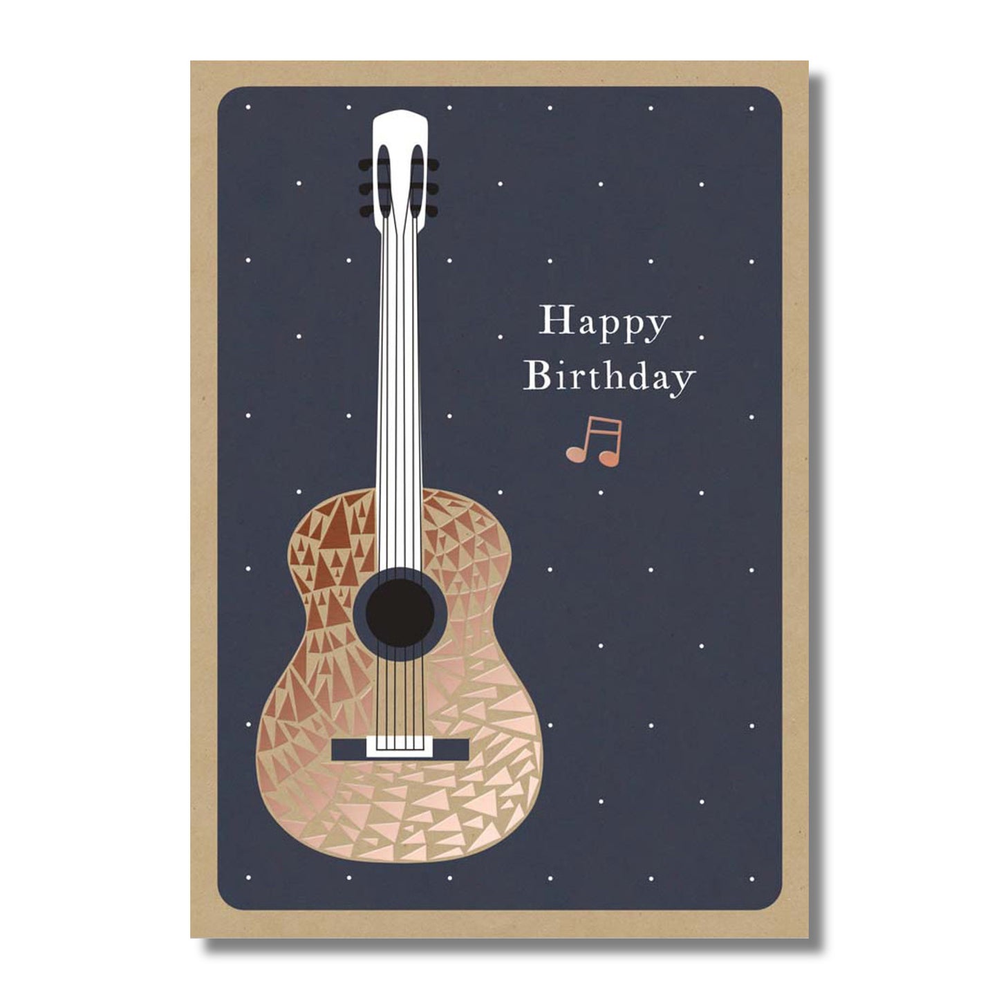 Birthday Card — Metallic Guitar