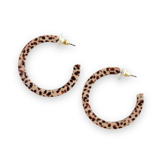 Spiffy & Splendid Camy Hoops in Brown Dot