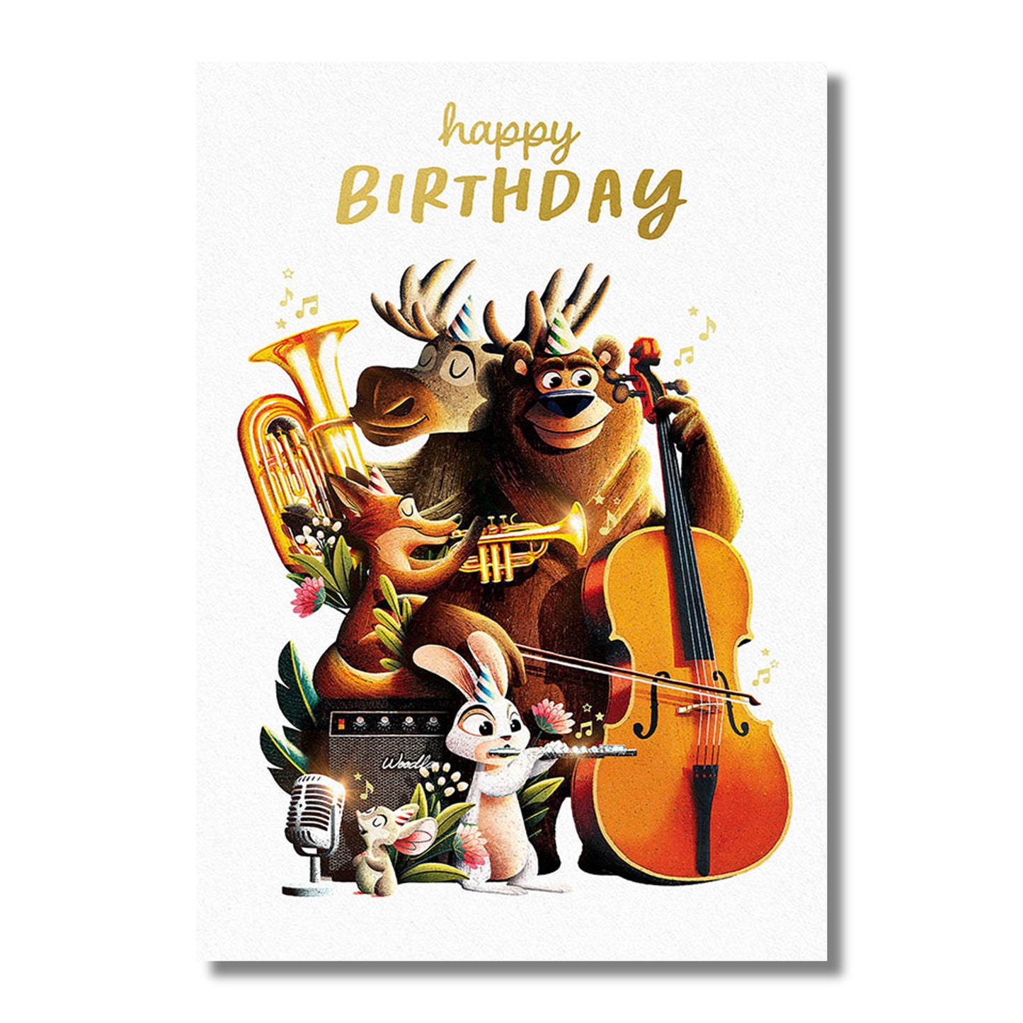 Birthday Card — Forest Animal Band