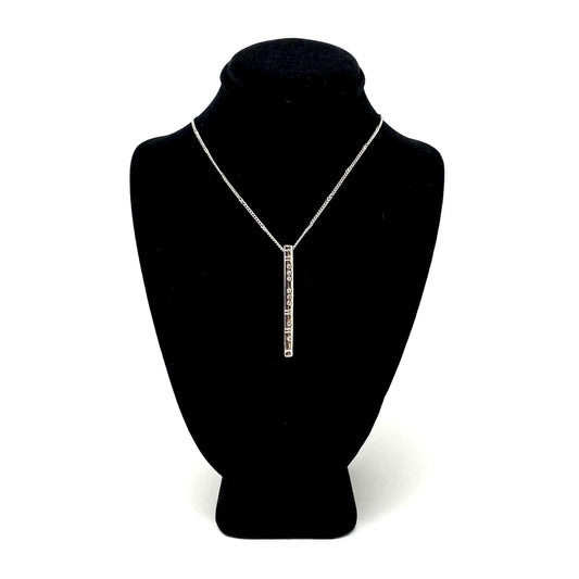 Flute Necklace, Silver