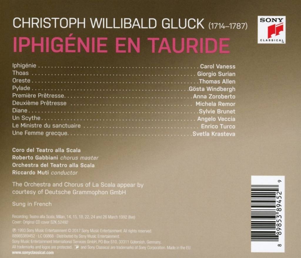 Gluck: Iphigénie en Tauride, Muti/La Scala (2-CD)