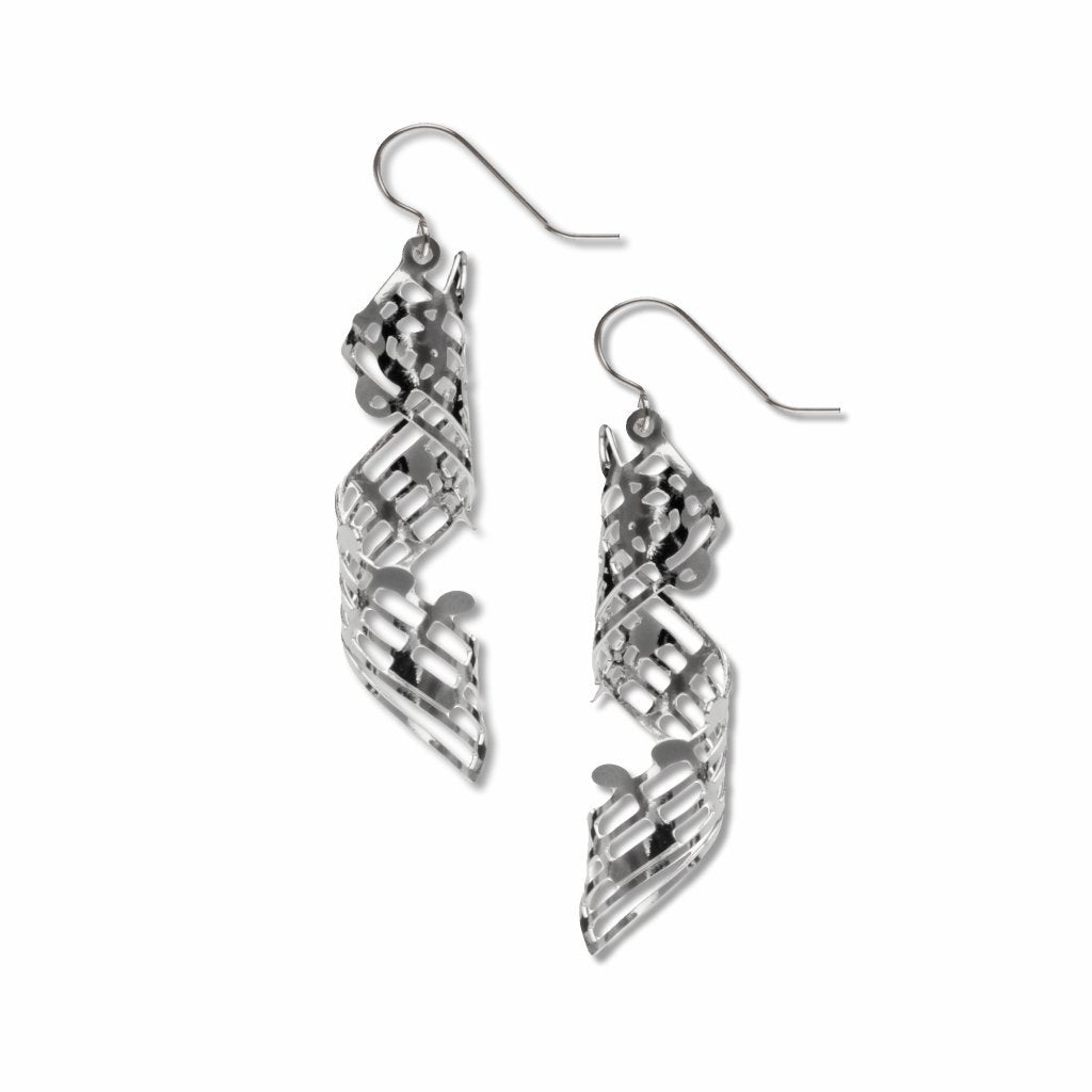Mozart’s Magic Flute Spiral Earrings