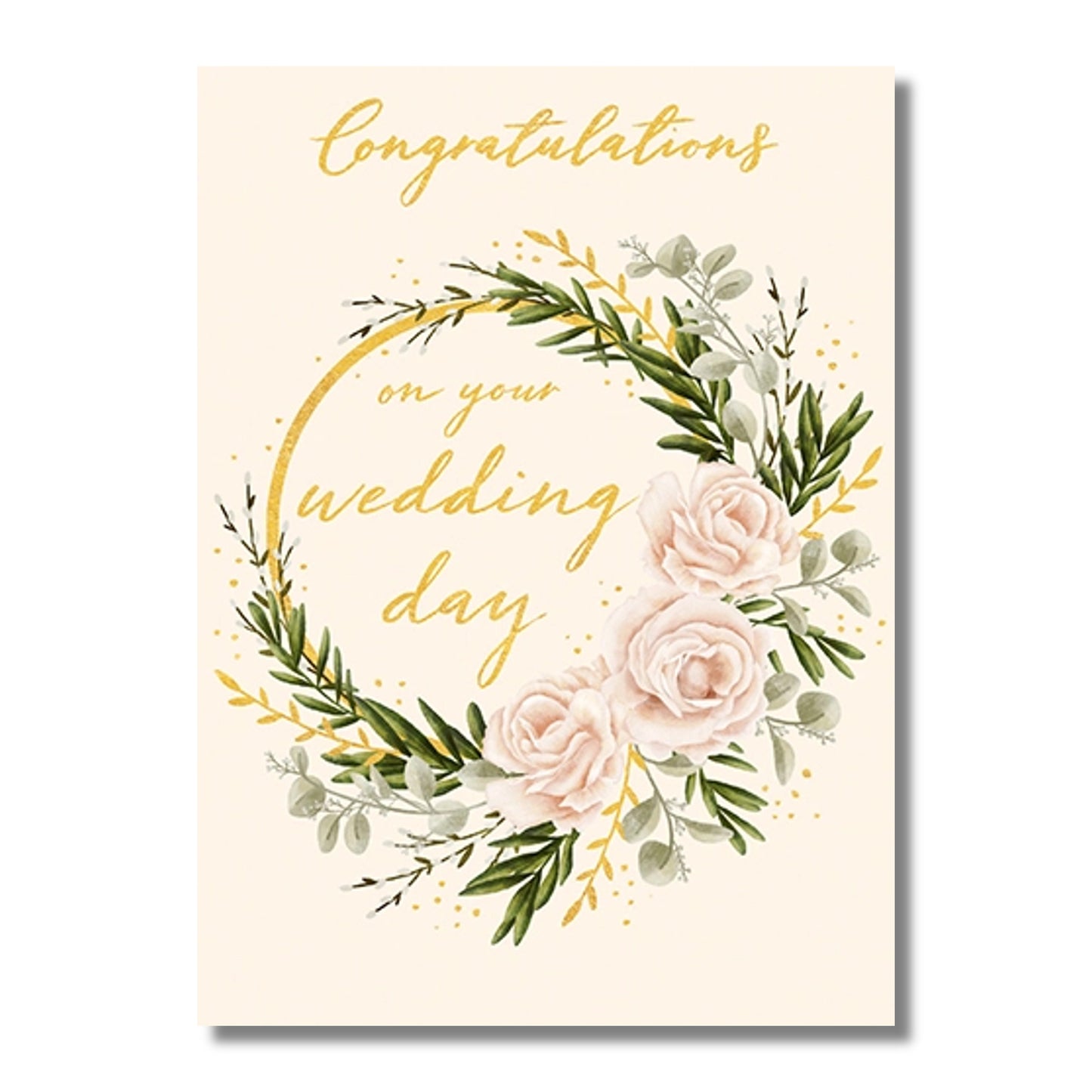 Wedding Card — Floral Wreath