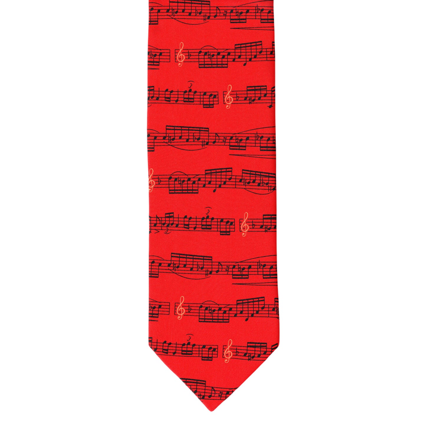 Sheet Music Tie, Red