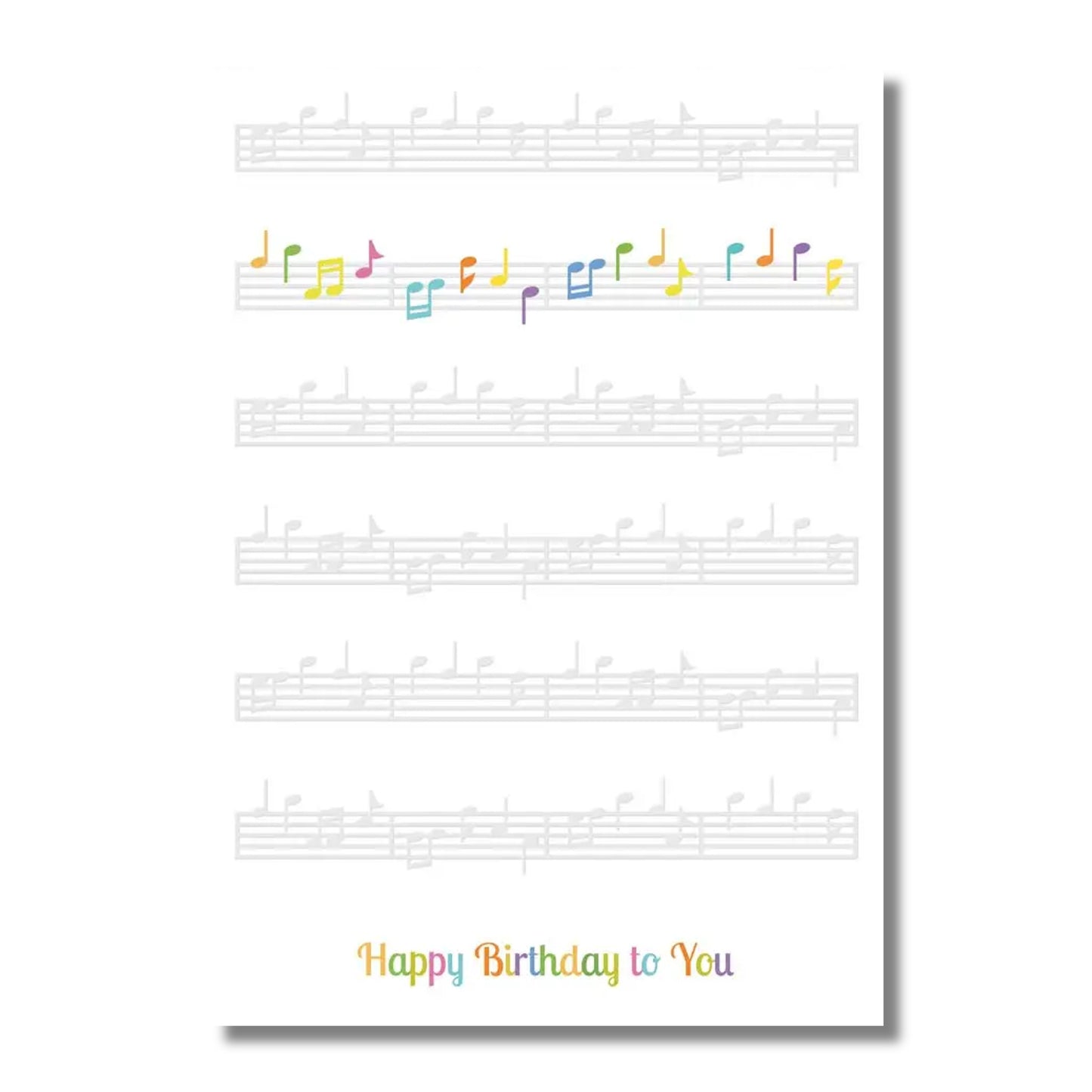 Birthday Card — Colorful Notes