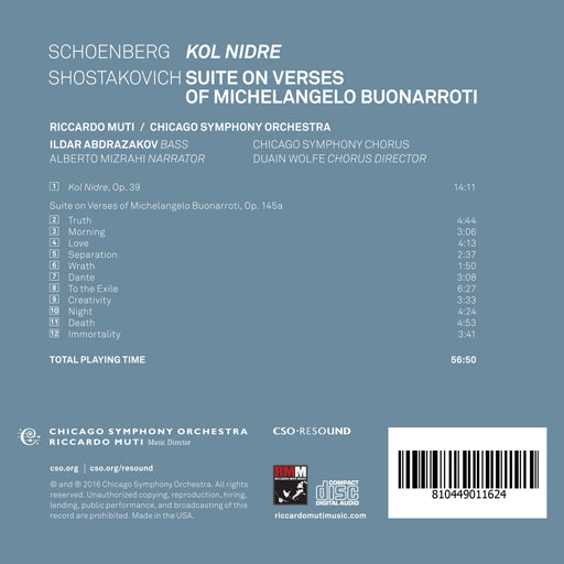 Schoenberg: Kol Nidre, Muti