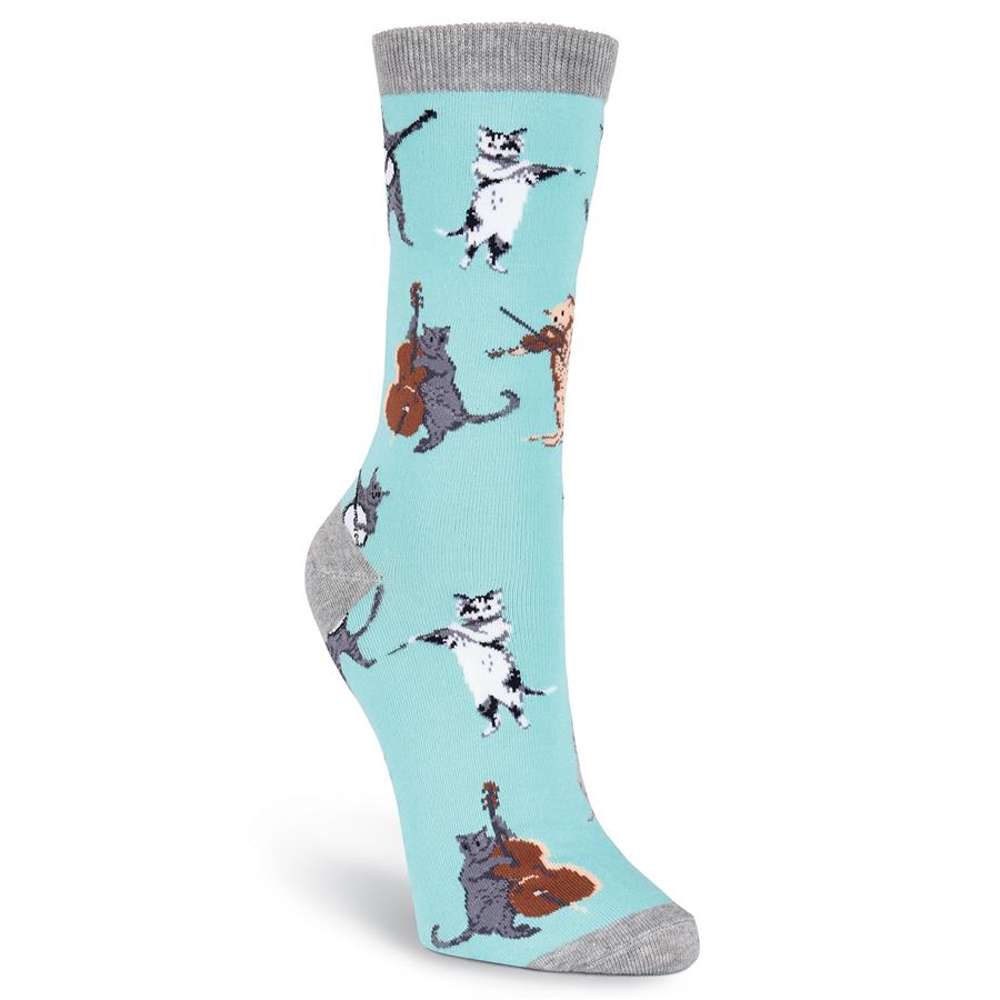 Cats Playing Instruments Women's Socks