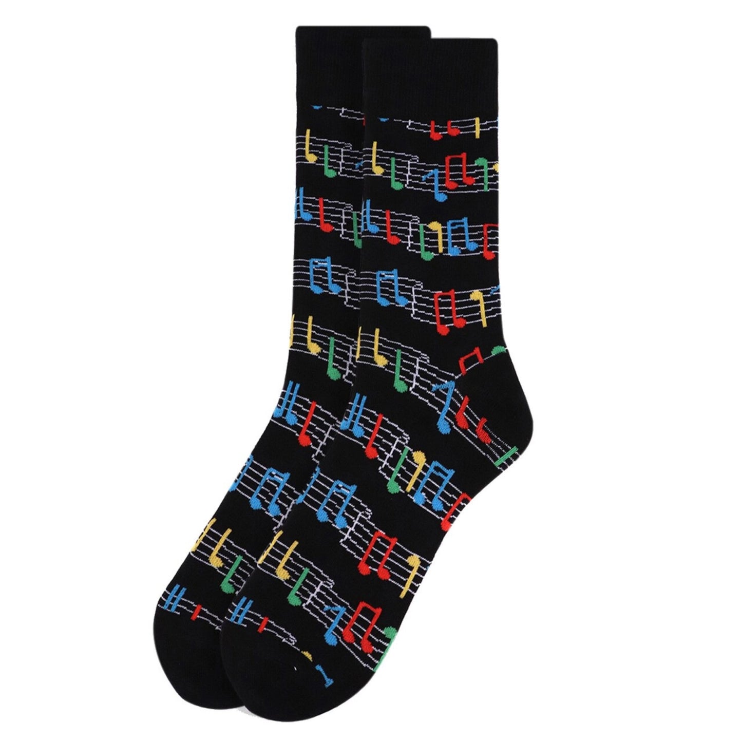 Musical Score Men’s Socks, Multicolor
