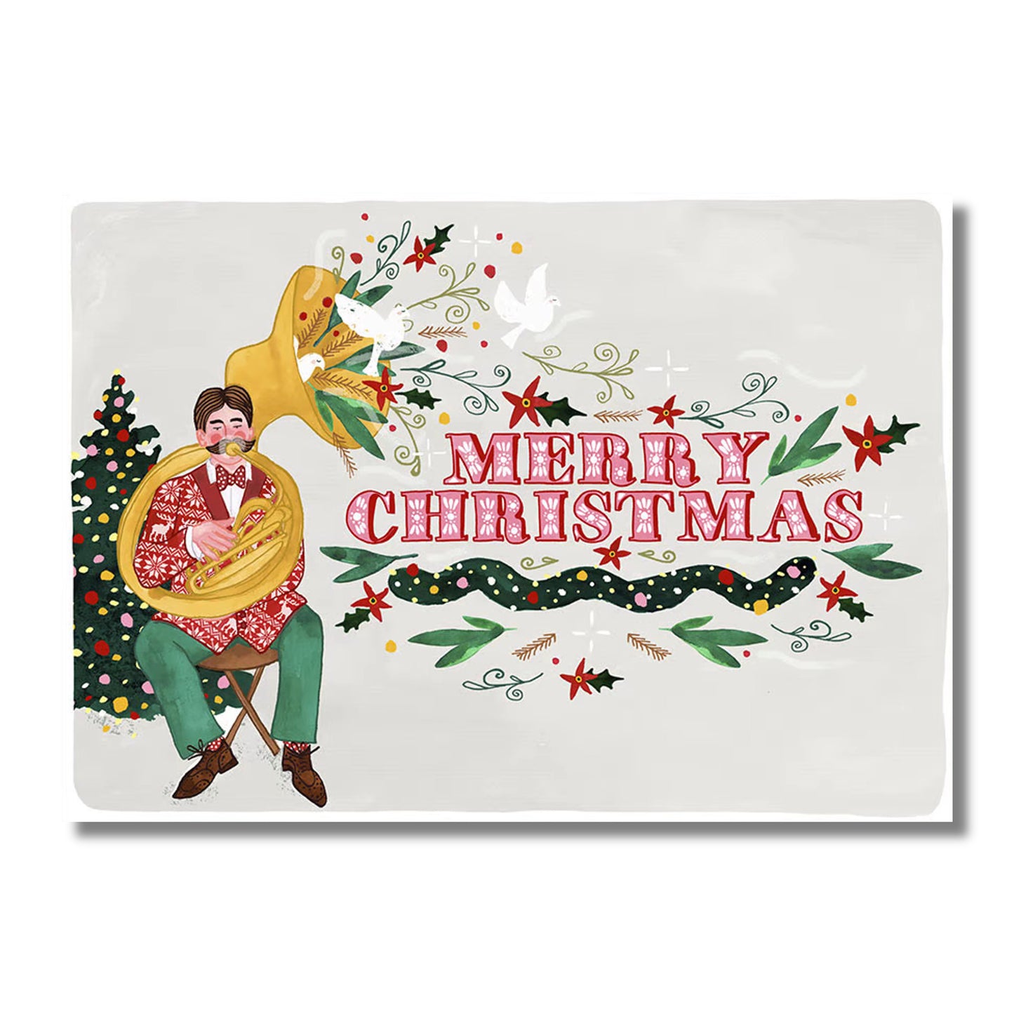 Christmas Card — Sousaphone Player