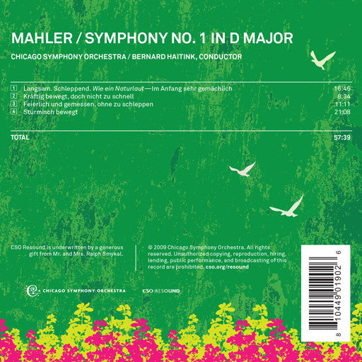 Mahler: Symphony No. 1, Haitink