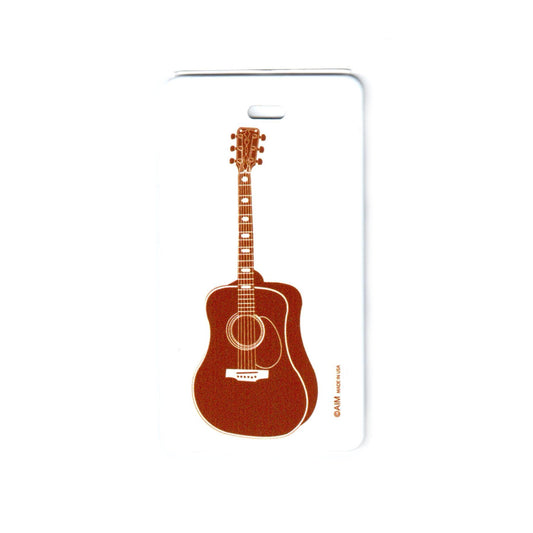 Acoustic Guitar Luggage Tag