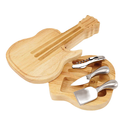 Electric Guitar Cheese Board Set