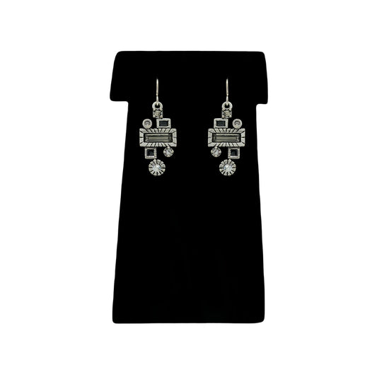 Patricia Locke Grand Central Earrings in Black & White