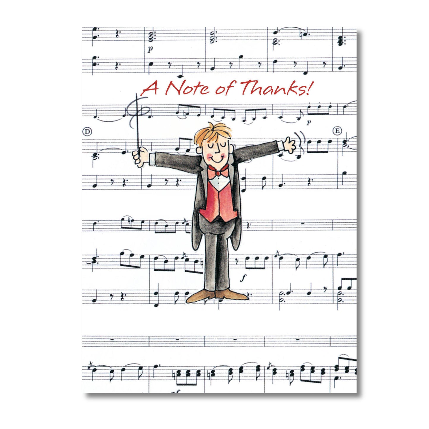 Conductor on Sheet Music Thank You Notes