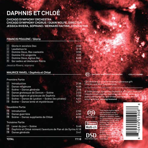 Ravel: Daphnis and Chloe, Haitink
