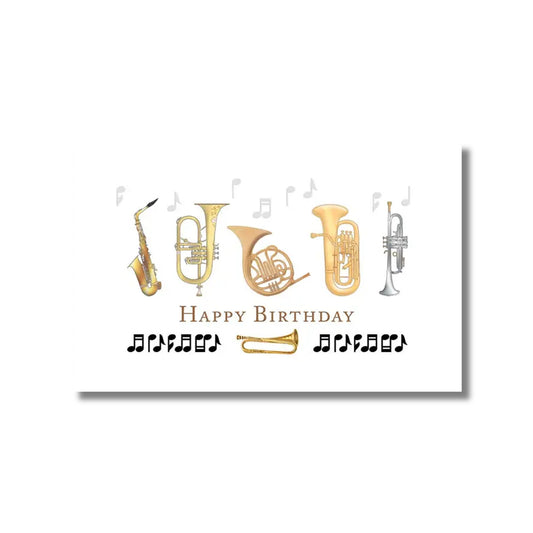 Birthday Card — Brass Instruments, Petite