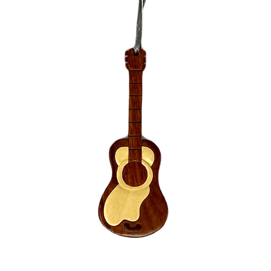 Guitar Ornament, Wood