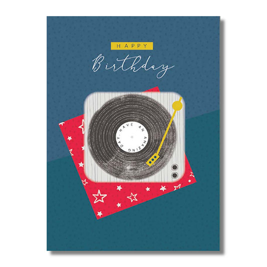 Birthday Card — Record Player