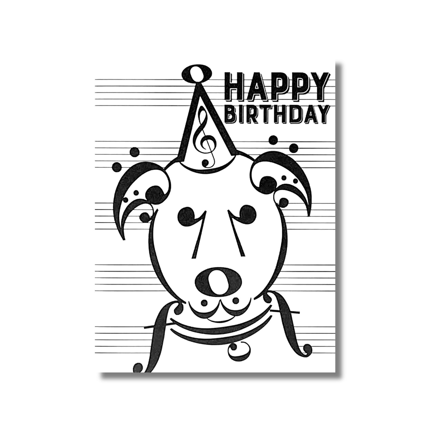 Birthday Card — Musical Dog