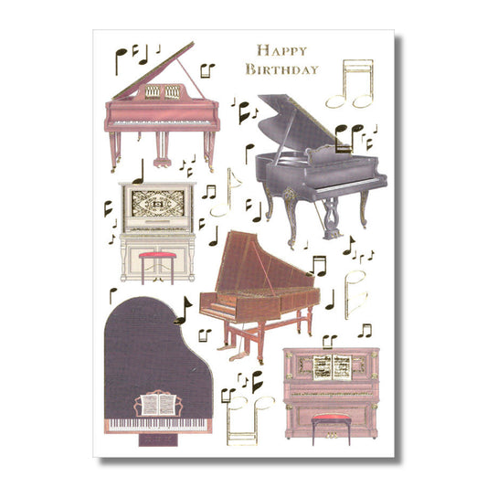 Birthday Card — Keyboard Collage