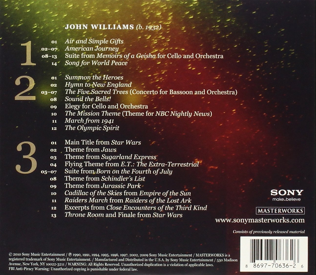 The Music of America: John Williams (3-CD)