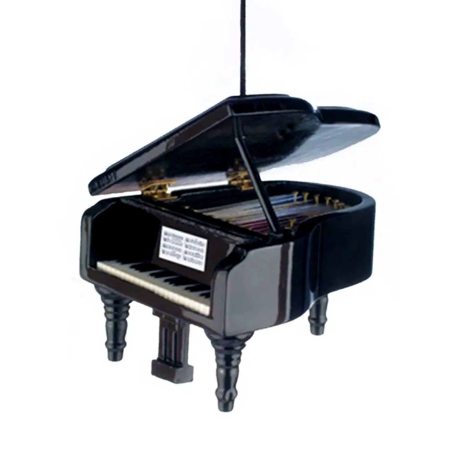 Grand Piano Ornament, Black