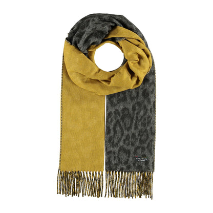 Two-Tone Leopard Scarf